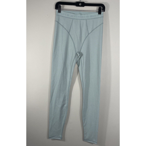 Fabletics Leggings Women's M Pull On Waffle Knit Mint Elastic Waist Athletic - Picture 2 of 10